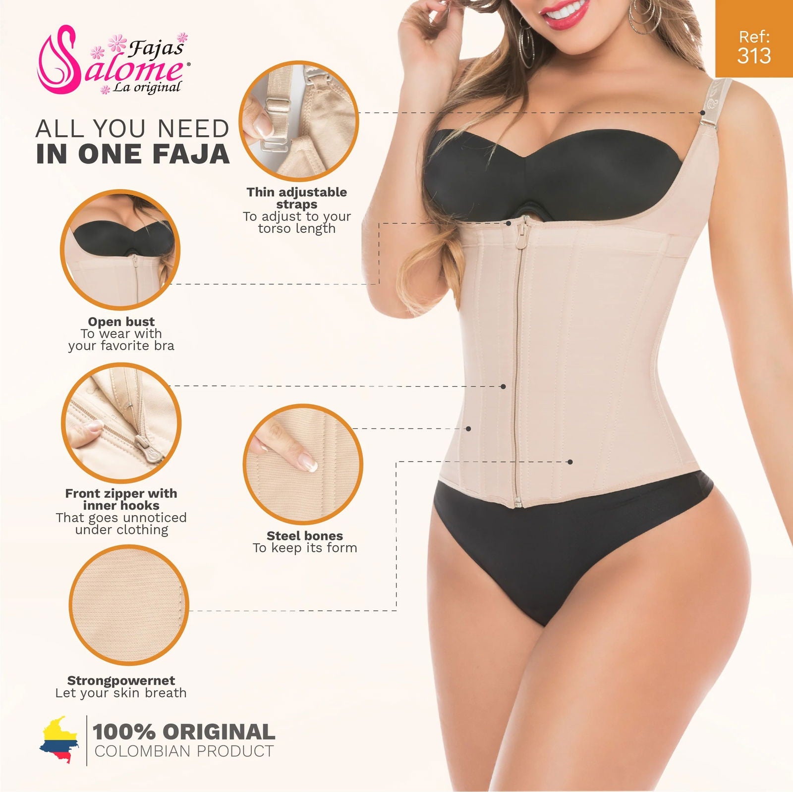 Fajas Salome 313-01 - DHH Shapewear