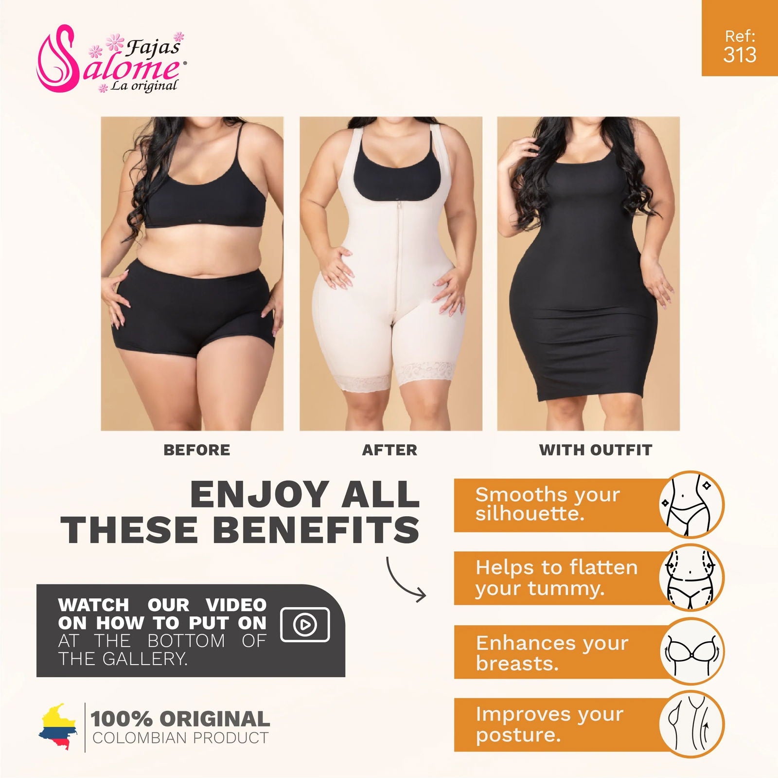 Fajas Salome 313-01 - DHH Shapewear