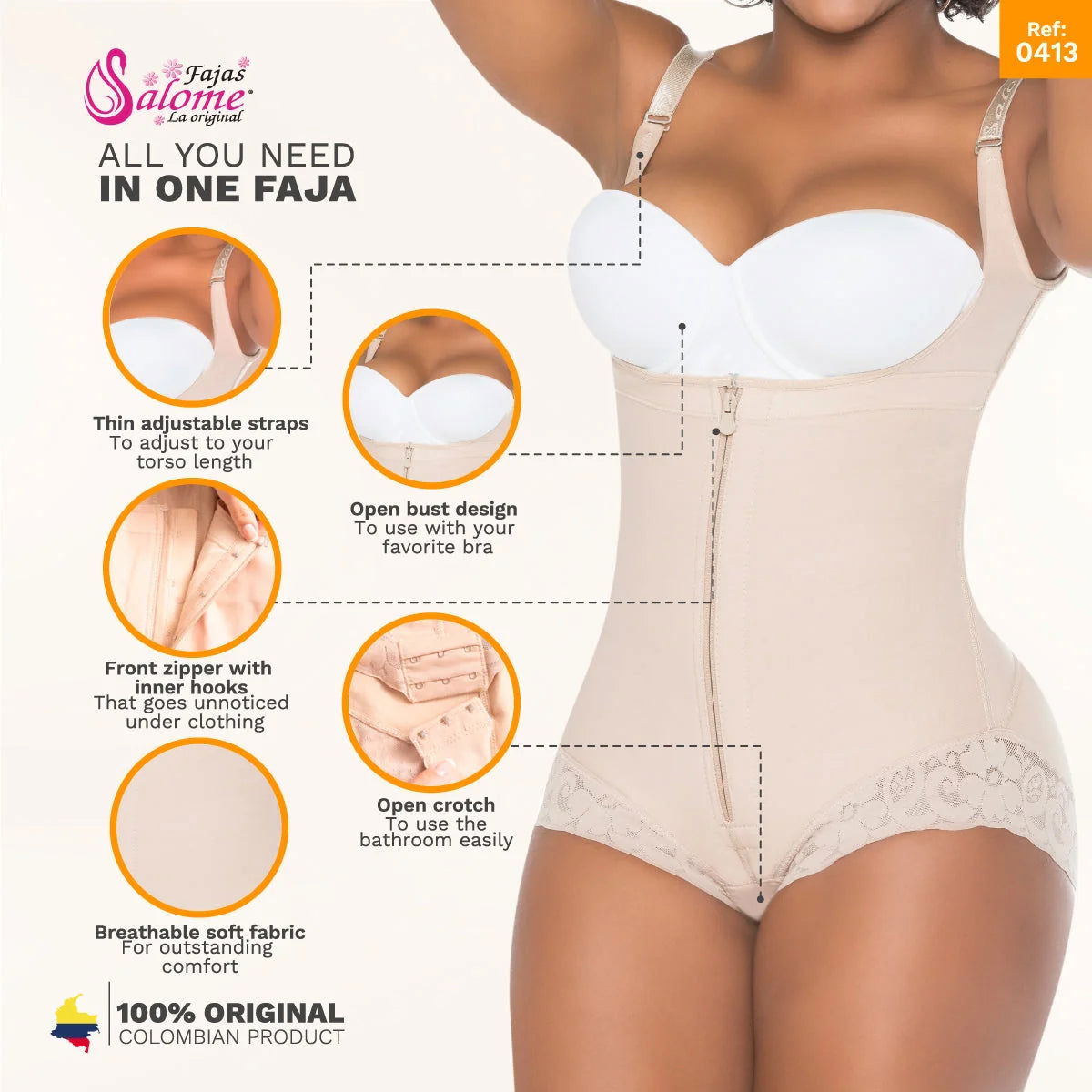 Fajas Salome 413-01 - DHH Shapewear