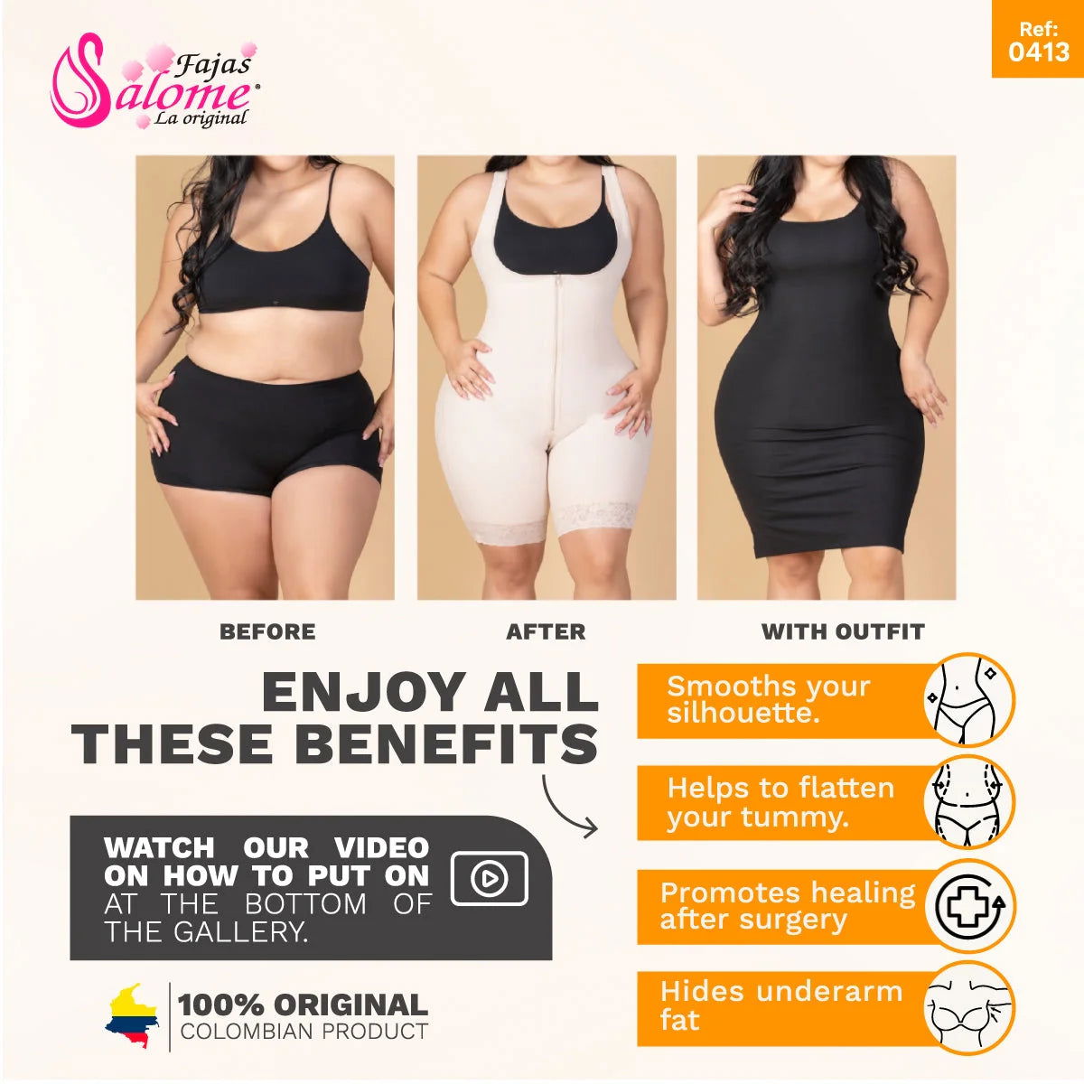Fajas Salome 413-01 - DHH Shapewear