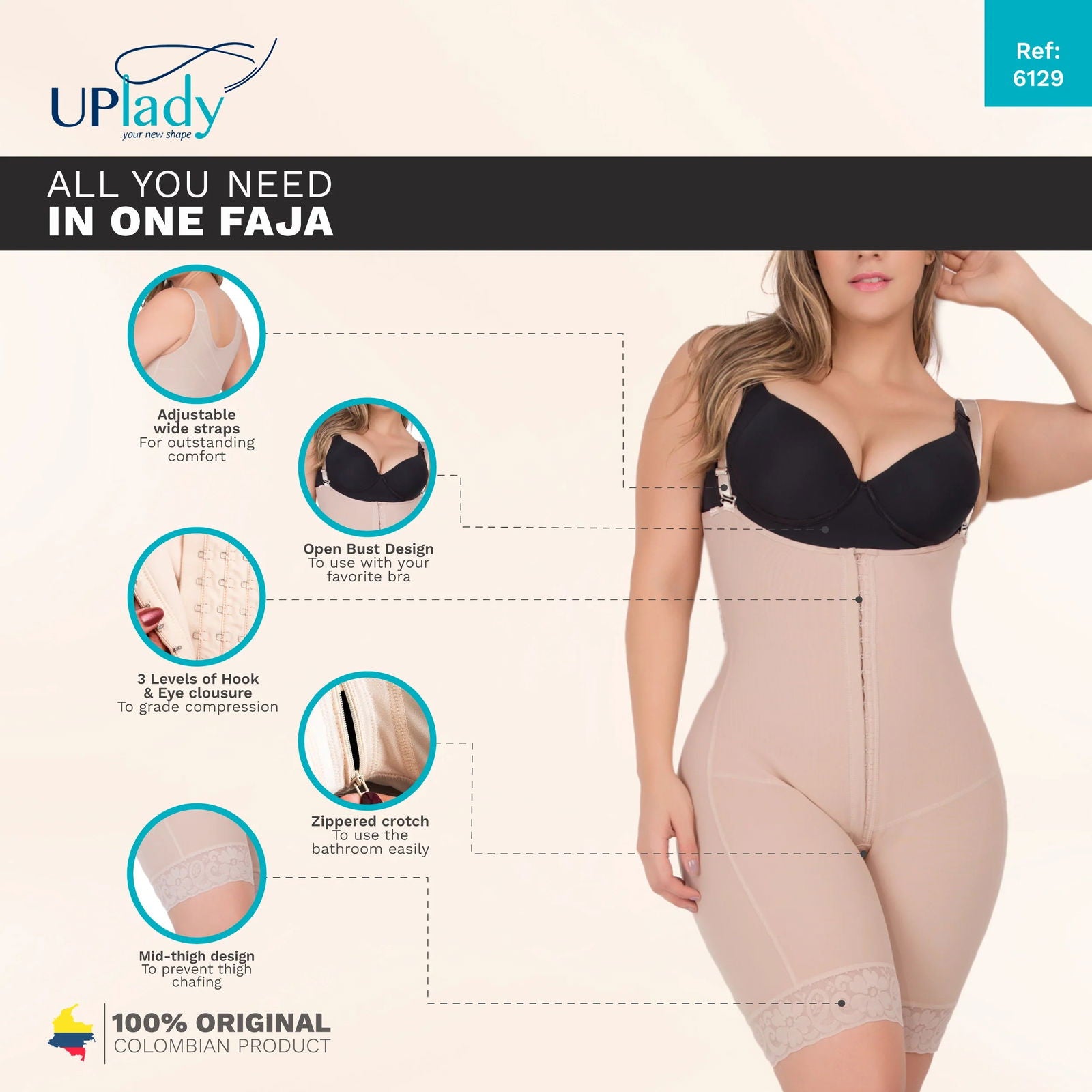 UpLady F-6129 - DHH Shapewear